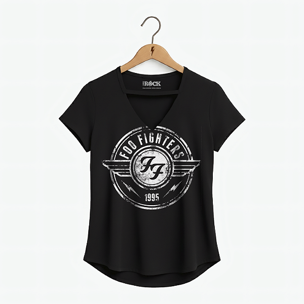 Blusinha Foo Fighters 1995 Preta