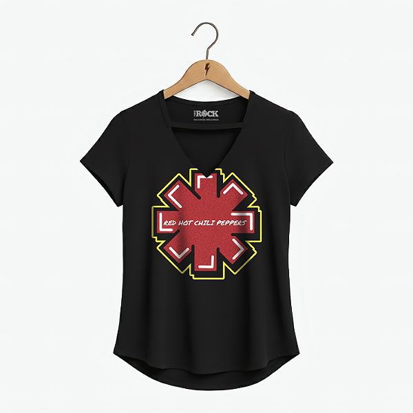 Blusinha Red Hot Logo Preta