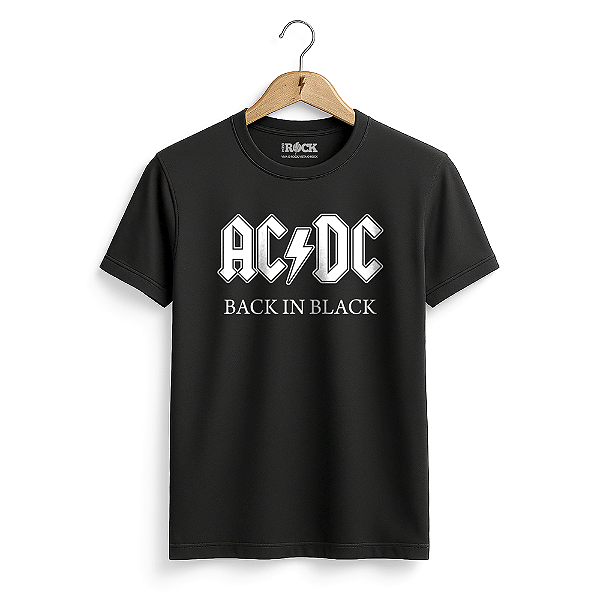 Camiseta ACDC Back In Black - Preta