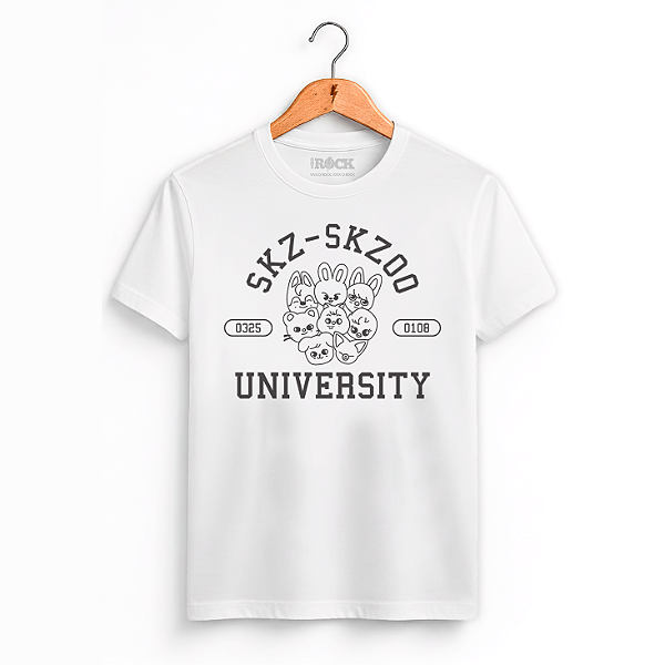 Camiseta Stray Kids SKZOO - Branca