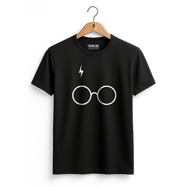 Camiseta Harry Potter Glasses - Preta
