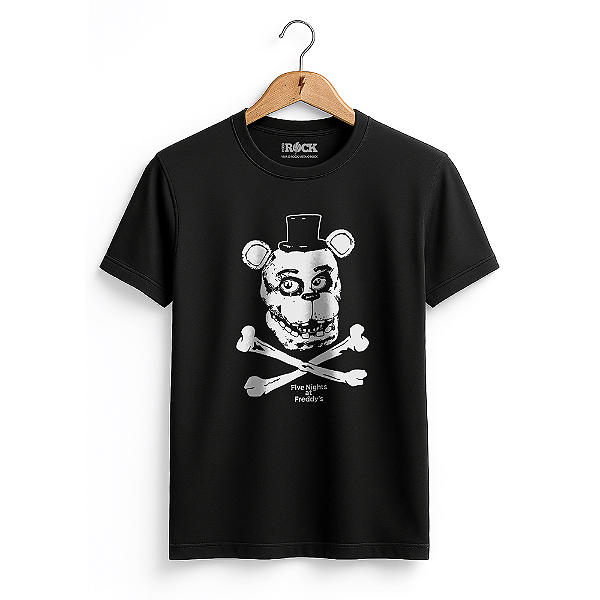 Camiseta Five Nights at Freddy's - Preta