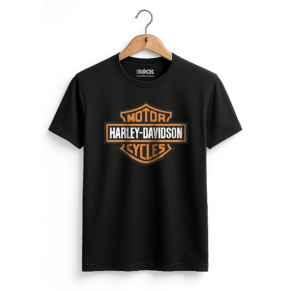 Camiseta Harley Davidson Logo - Preta