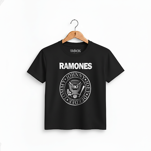 Camiseta Infantil Ramones Preta