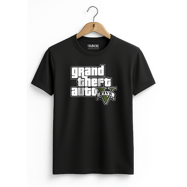 Camiseta Grand Theft Auto V - Preta