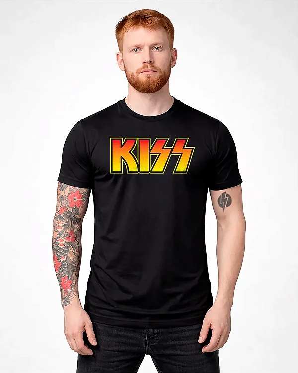Camiseta Kiss - Preta