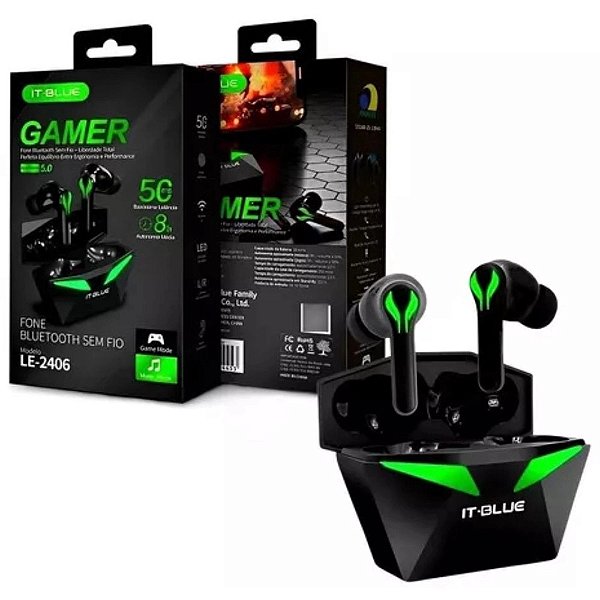 FONE DE OUVIDO GAMER BLUETOOTH