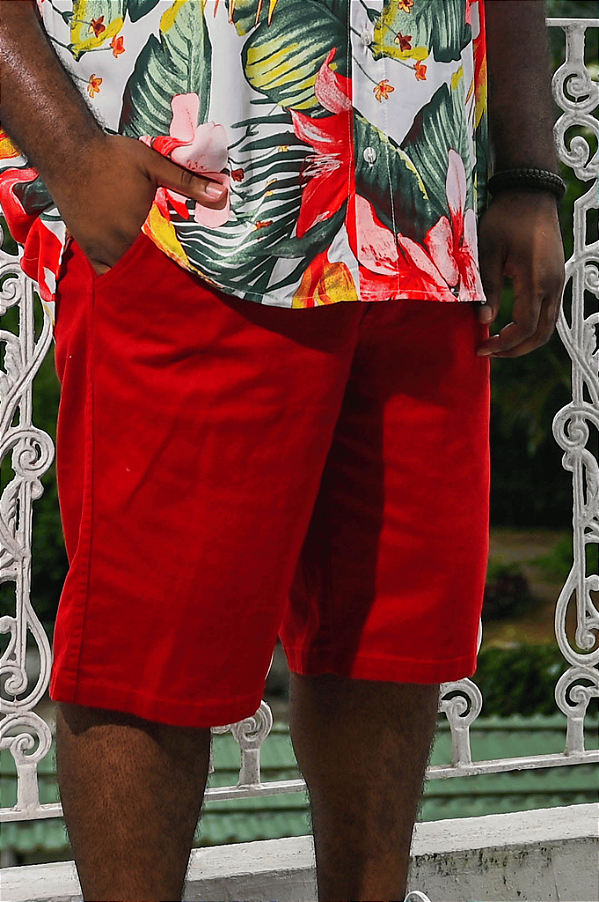 Bermuda Masculino Vermelho HF