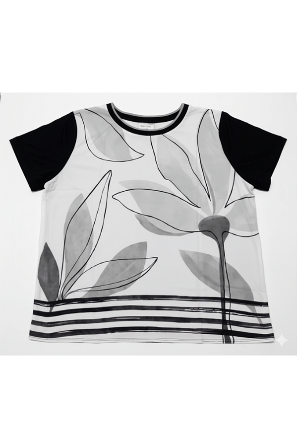 Blusa Manga Curta Lunender