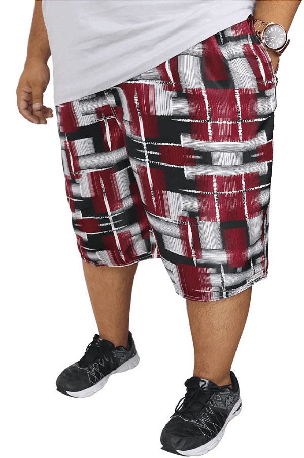 Bermuda Plus Size Estampada Tactel HF