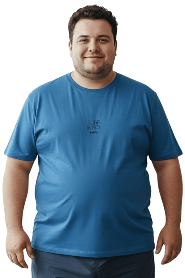Camiseta Plus Size Estampada Surf In Rio HF