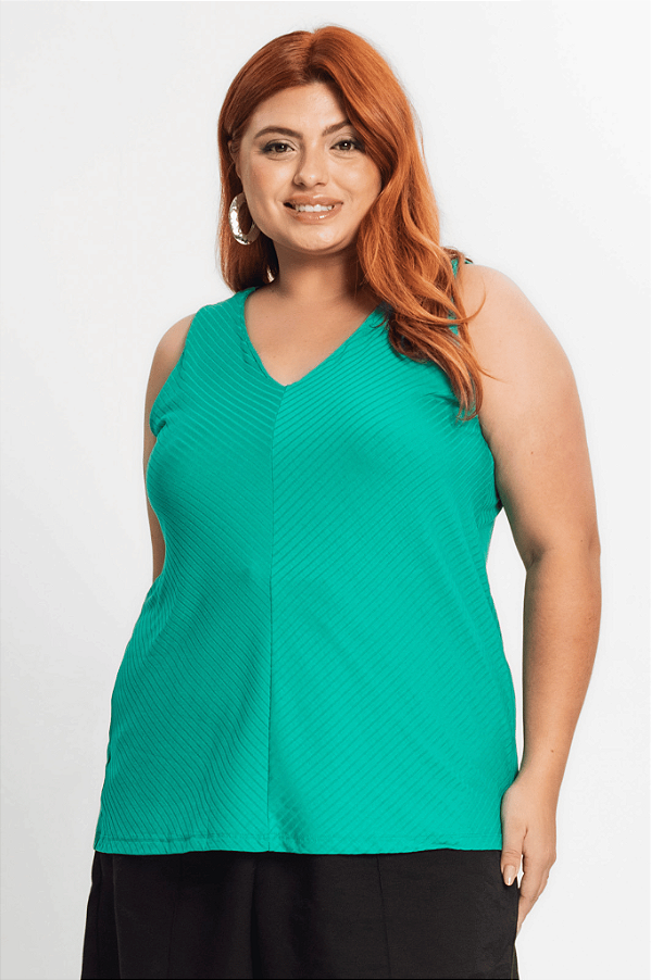 Regata Feminina Plus Size Secret Glam
