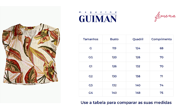 Blusa Feminina Adulta Femena