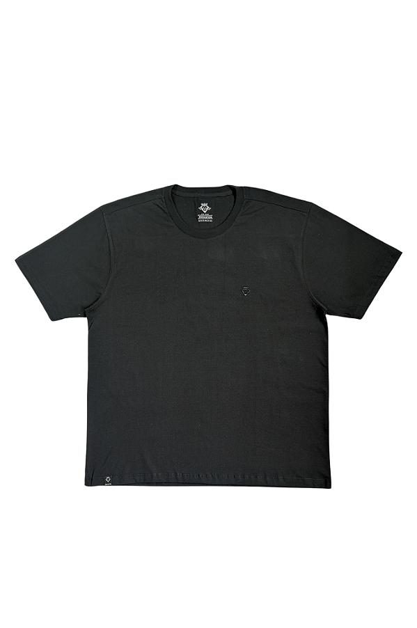 Camiseta Básica Preta Plus Size Masculina Sortida Dockston