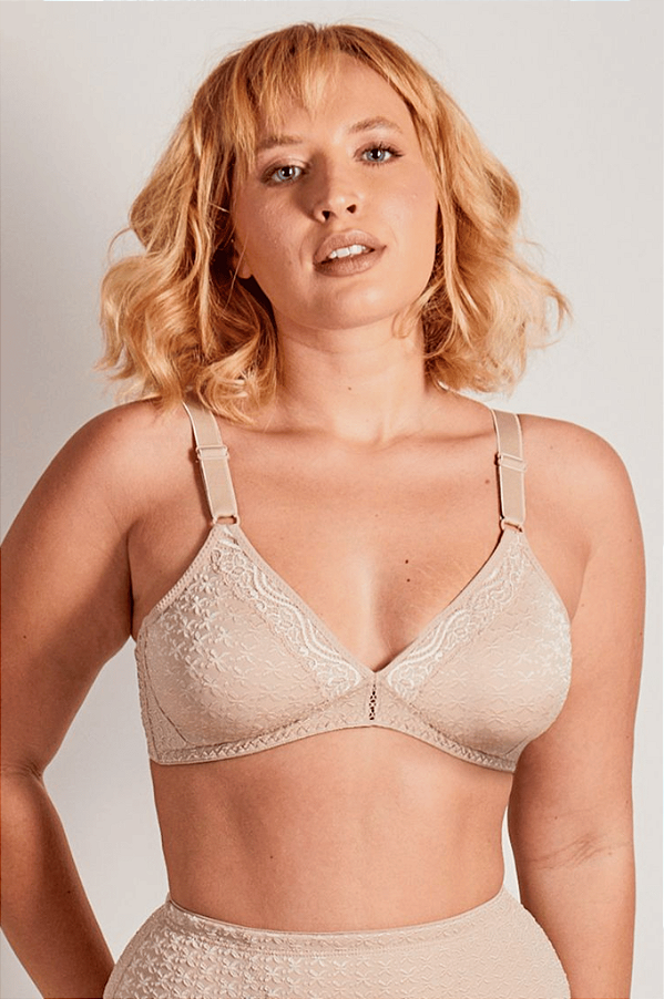 Sutiã Triângulo Sem Bojo Com Renda Nordic BEIGE FONCÉ Duloren