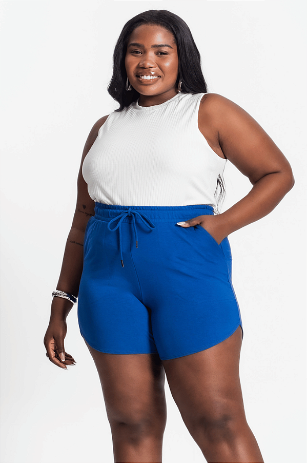 Shorts Feminino Plus Size Secret Glam