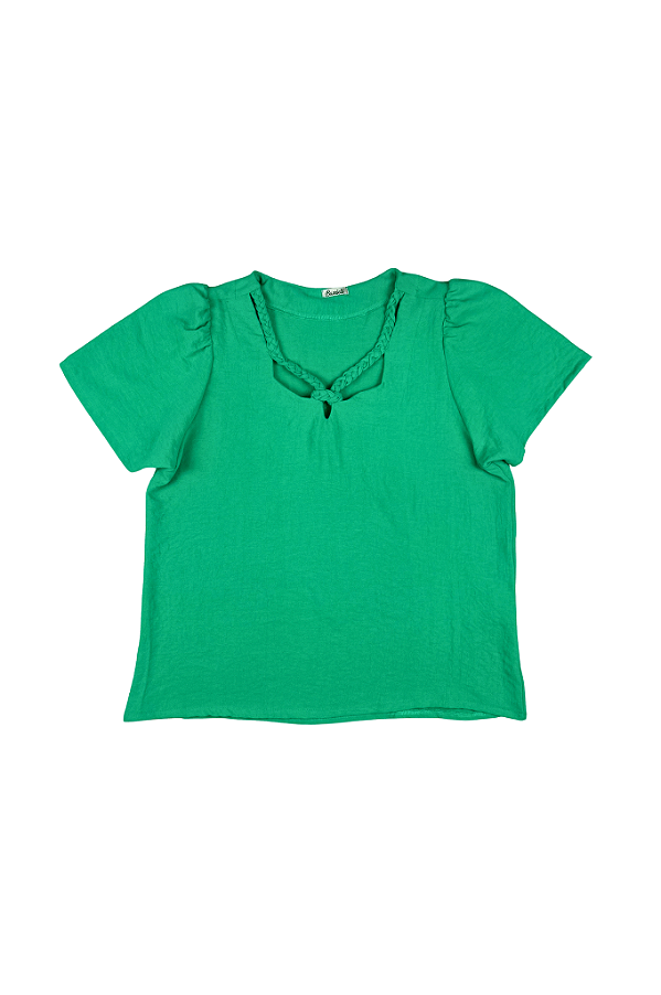Blusa Flow Manga Curta Barrielli