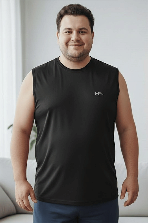 Camiseta Regata Machão Algodão Plus Size HF