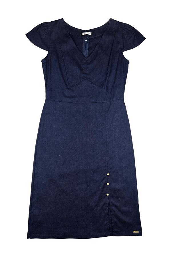 Vestido Marinho Capim Rosa