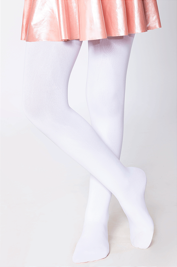 Meia-Calça Feminina Infantil Fio 60 De Ballet Com Abertura Poliamida Lobinha