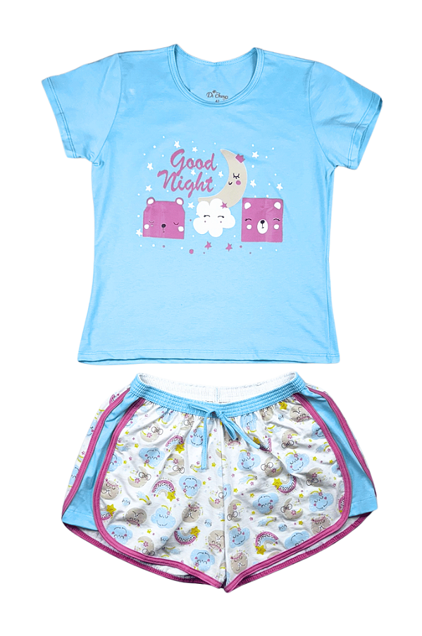 Pijama Malha Algodão Di Frangy