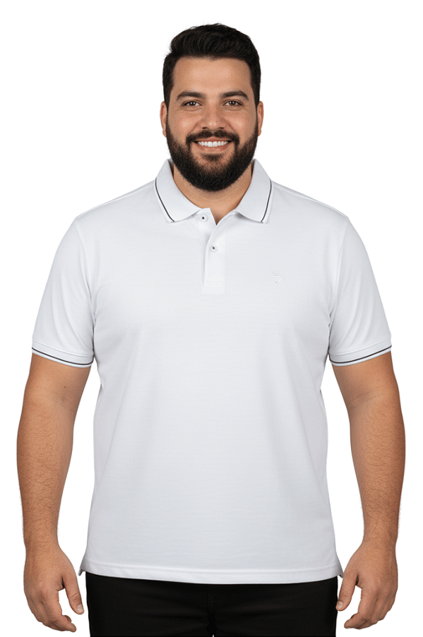 Camisa Polo Manga Curta Essencial Piquet Com Elastano Carmim Dockston