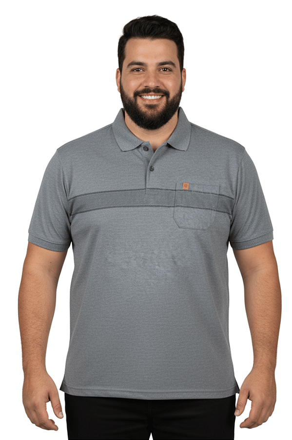 Polo com Bolso Manga Curta Venere