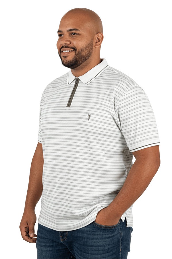 Polo com Fecho Piquet Listrada Ferreira Mello