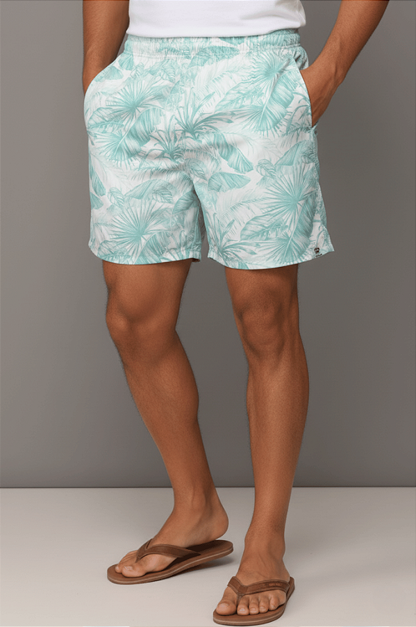 Bermuda Masculina De Praia Com Elastano Flohas D’gua Comfort Fit Dockston