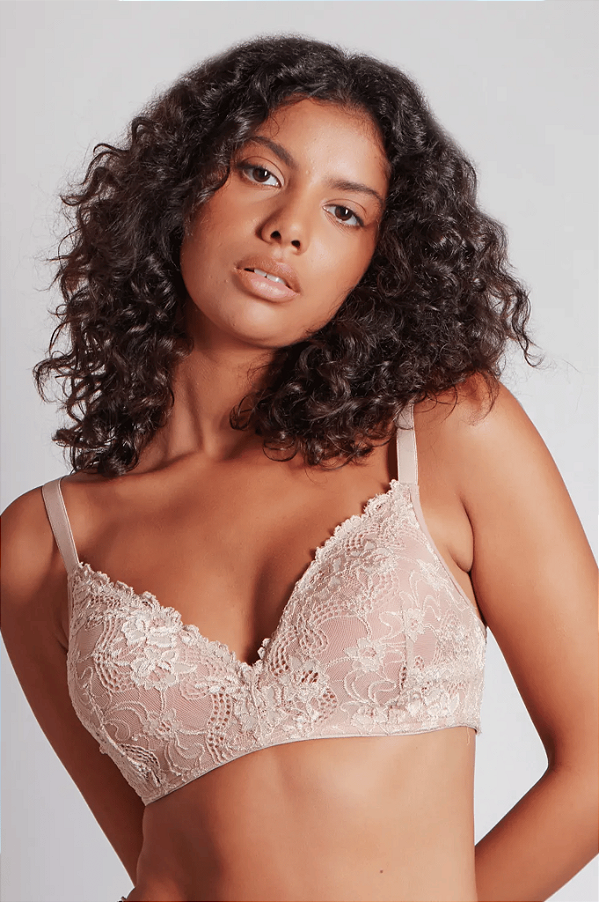 Sutiã Bojo Inteiro Jasmine Beige Foncé Poliamida Duloren
