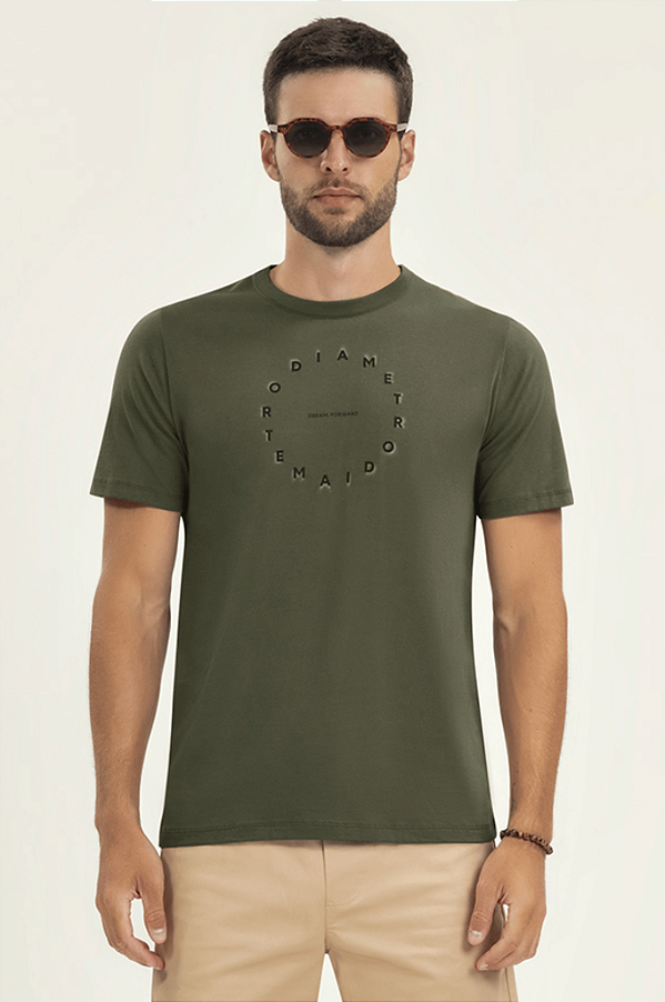 Camiseta Plus Size Masculina Meia Malha Diametro