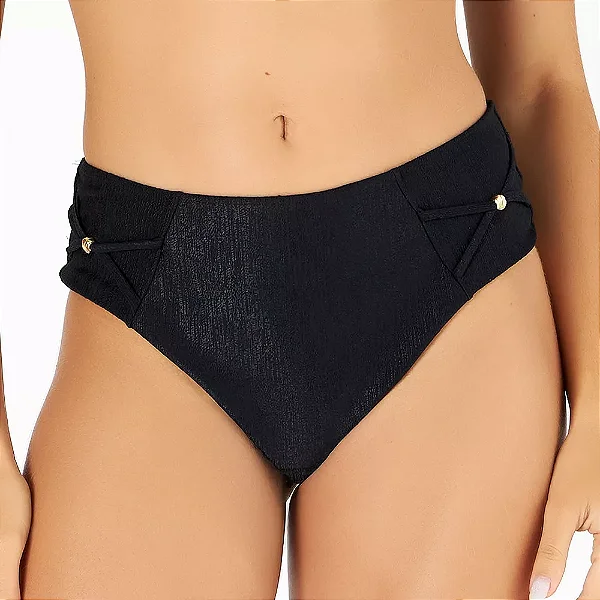 Biquini Calcinha Com Vivo Liso Zero Barriga Banho De Mar