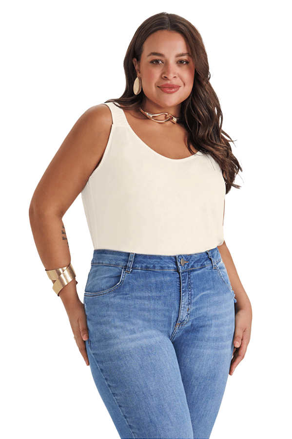 Blusa De Alça Feminina Plus Size Secret Glam