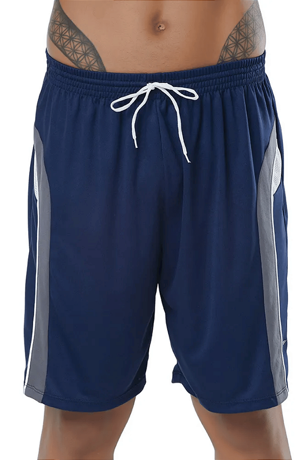 Calção Premium com Recortes Laterais e Tecido Respirável Elite