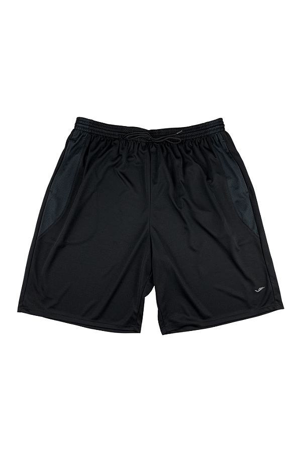 Bermuda Calção Masculino Com Bolso Poliester Preto Elite