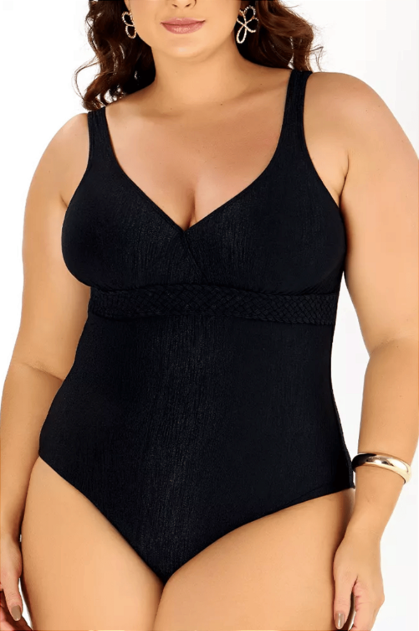 Maiô Classico Com Bojo Tranca Liso Banho De Mar