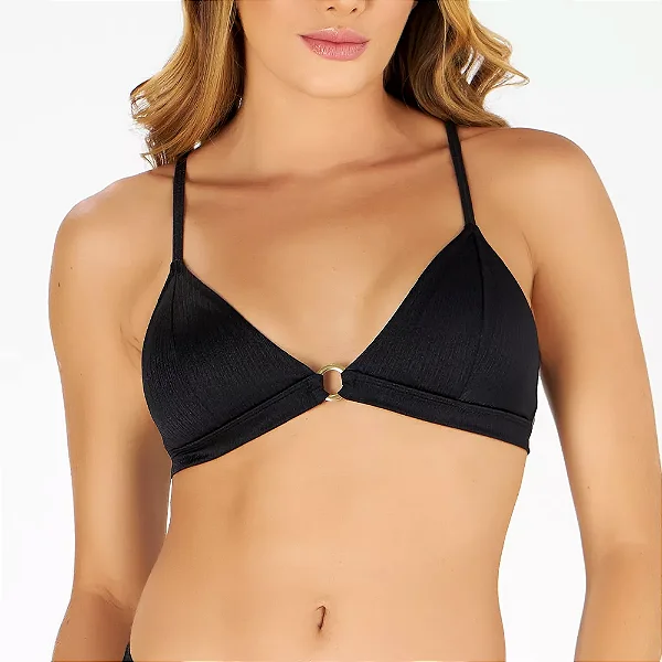 Top Triangulo Com Bojo Removivel Banho De Mar