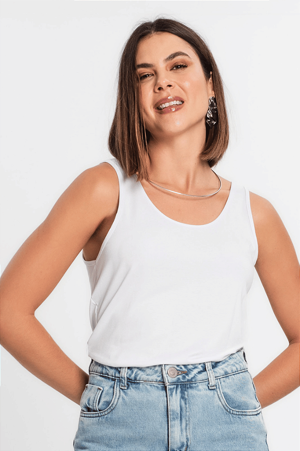 Regata Feminina Básica em Viscotorcion Rovitex