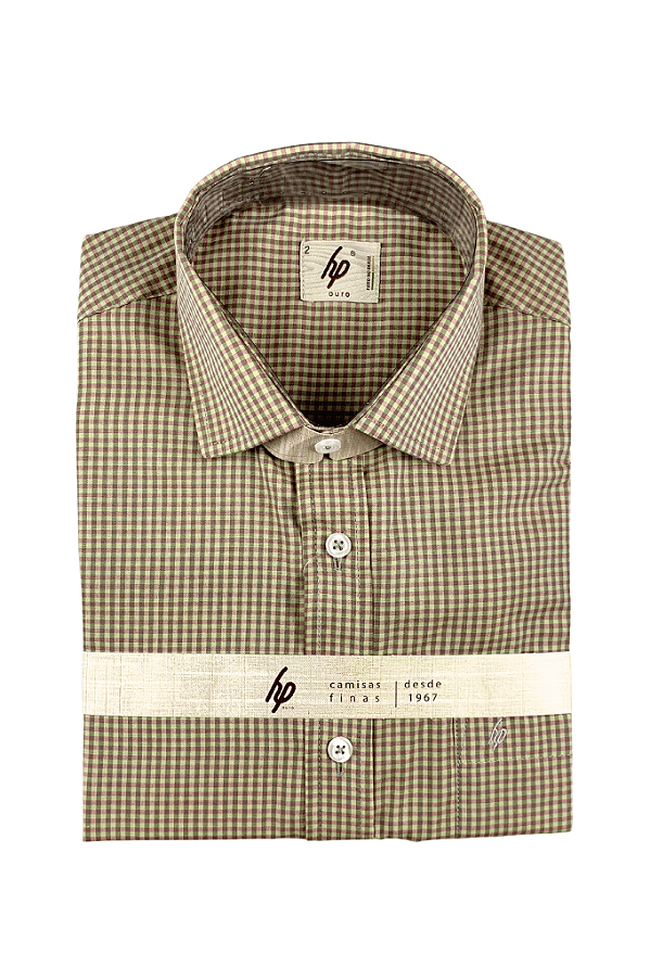Camisa Social Masculina Manga Curta HP