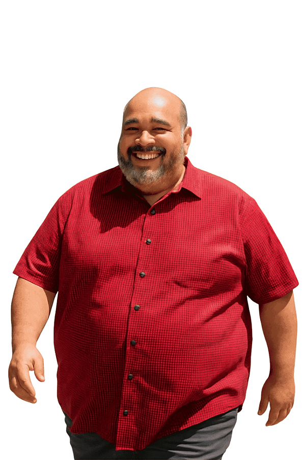 Camisa Social Plus Size Tricoline Hf