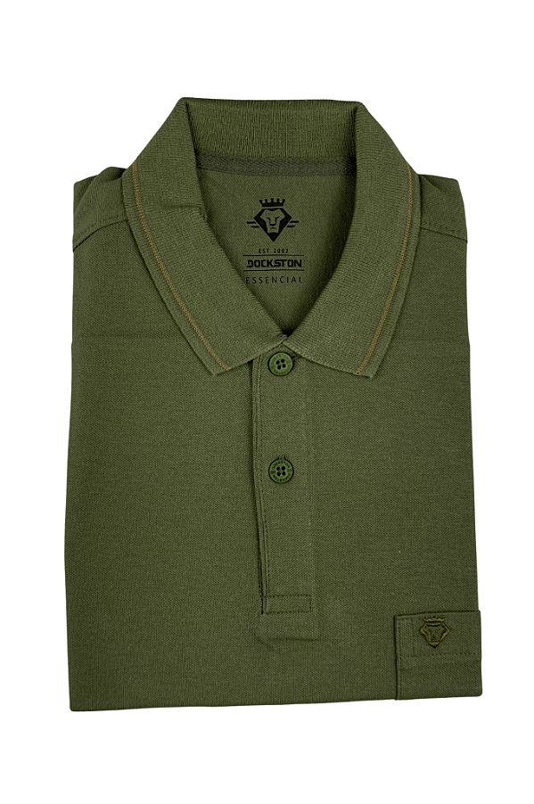 Polo com Bolso Essencial Piquet com Elastano Dockston