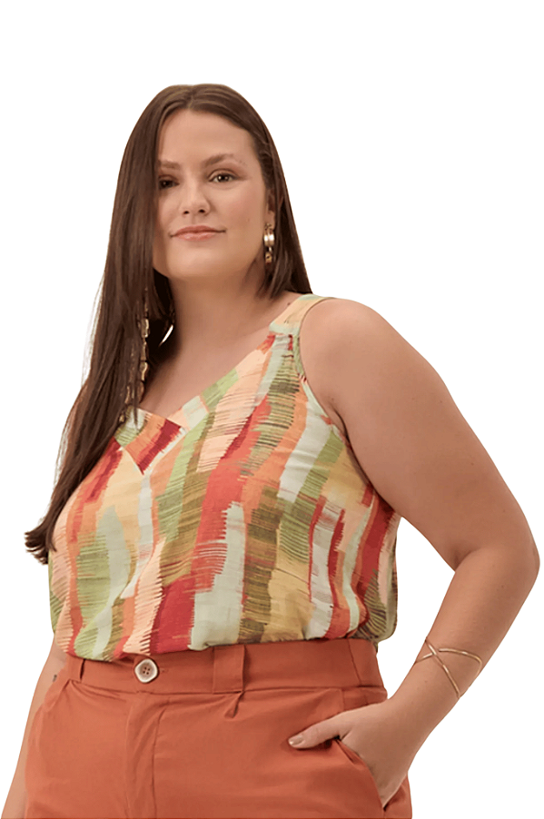 Regata Feminina Plus Size Lunender