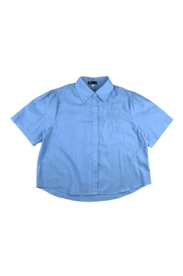 Camisa Fabricia Bordado Delicada Manifesto