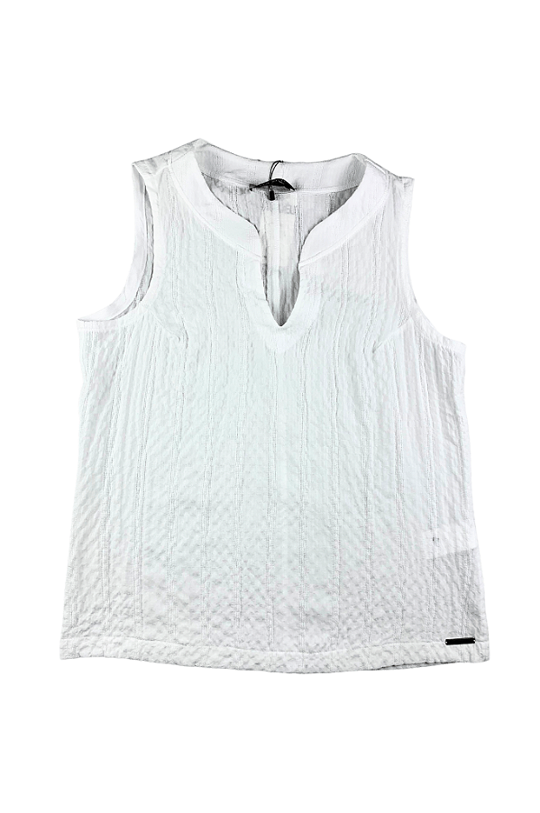 Blusa Regata Feminina Essencia Texturizada Cor Do Céu