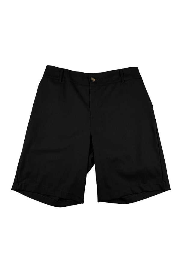 Bermuda Feminina Preta Jortis Linen Barrielli