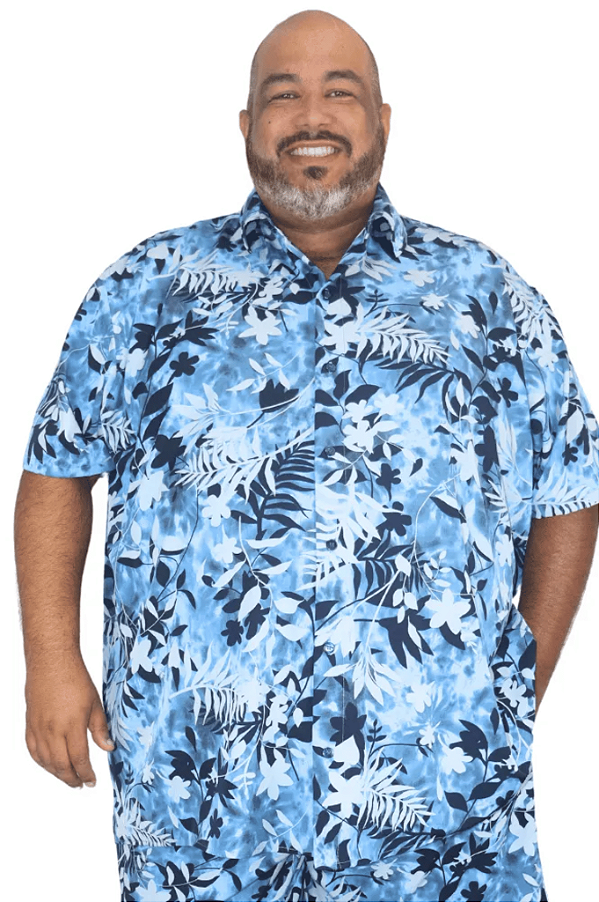 Camisa Plus Size Havaiana Estampada HF