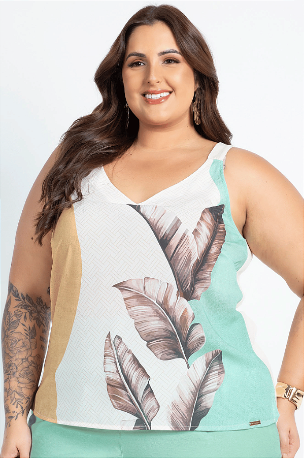 Blusa Sem Manga Feminina Medimodas