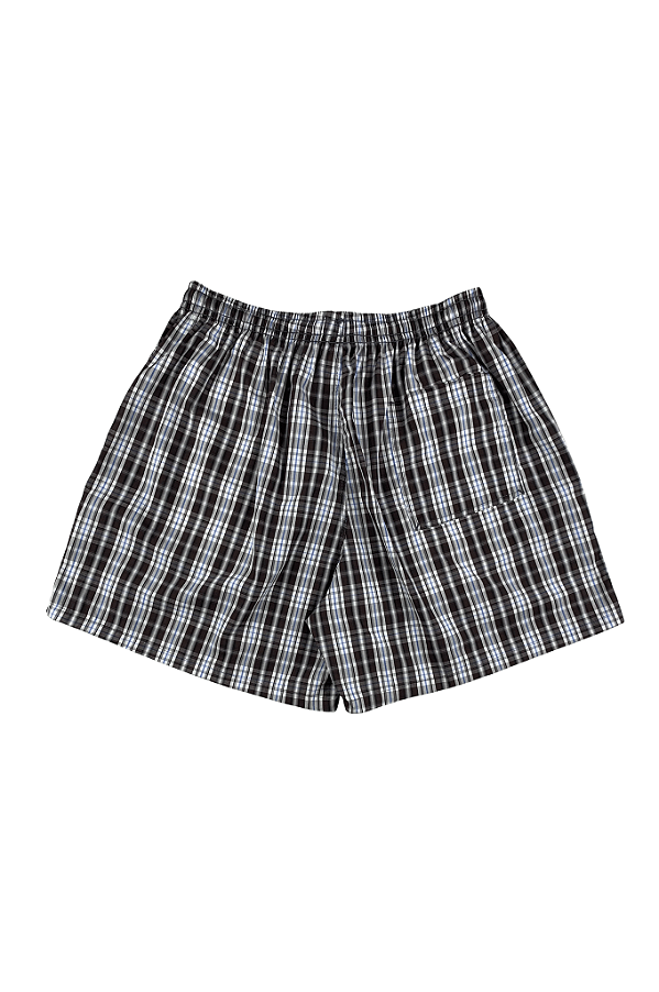 Short Masculino Xadrez Algodão Com Cordão Plus Size Slagbaai