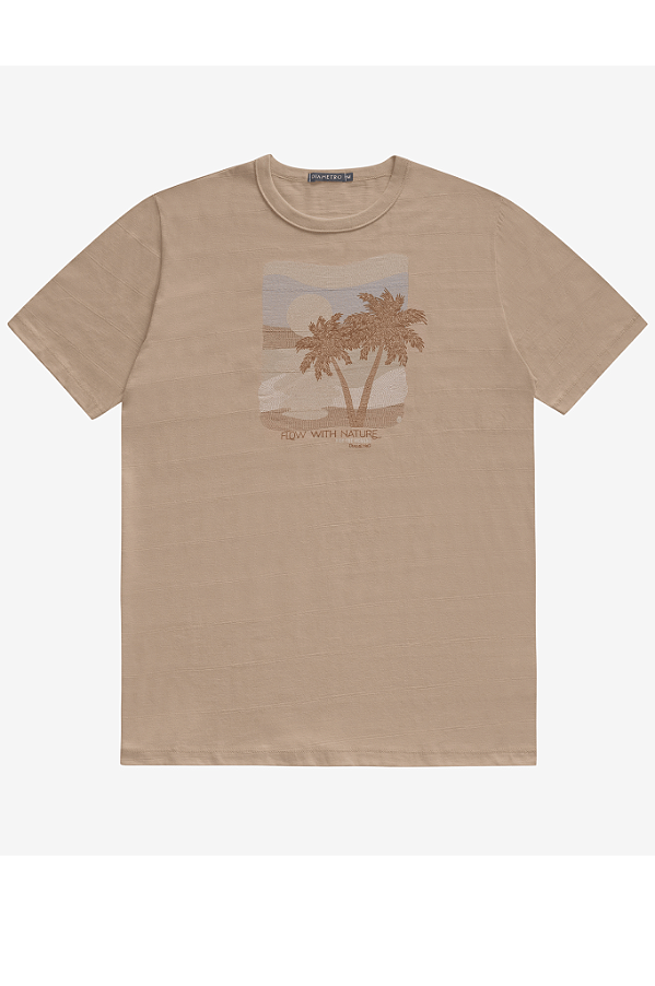 Camiseta Plus Masculina Malha Maquinetada Diâmetro