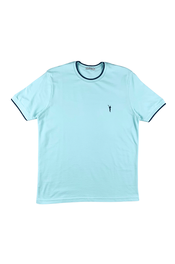 Camiseta Malha Piquet Gola Listrada Ferreira Mello